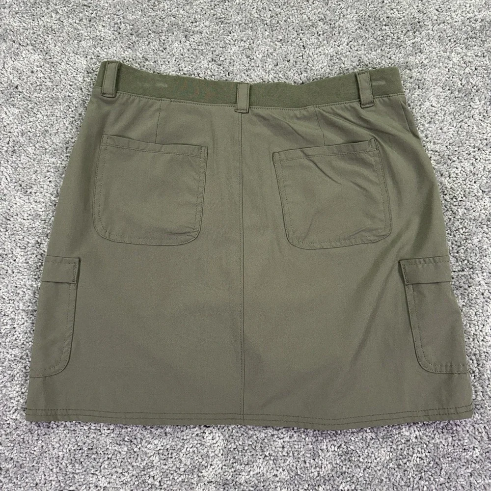 Lee Skirt Womens 8 Green Relaxed Fit Cargo Pockets Stretch Casual Summer Short